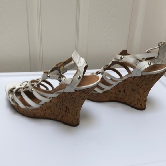Guess Women Open Toe Cork Platform Shoes - Picture 2 of 8